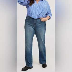 NWT Torrid high waist straight elastic waist Classic Blue Women's Jeans size 14